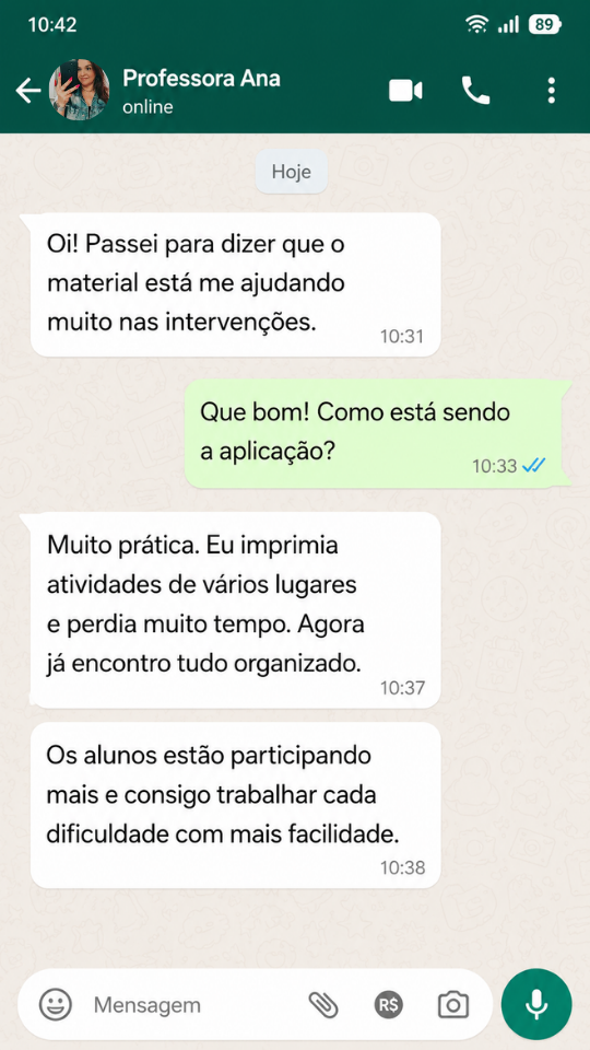 Depoimento de Professora Ana