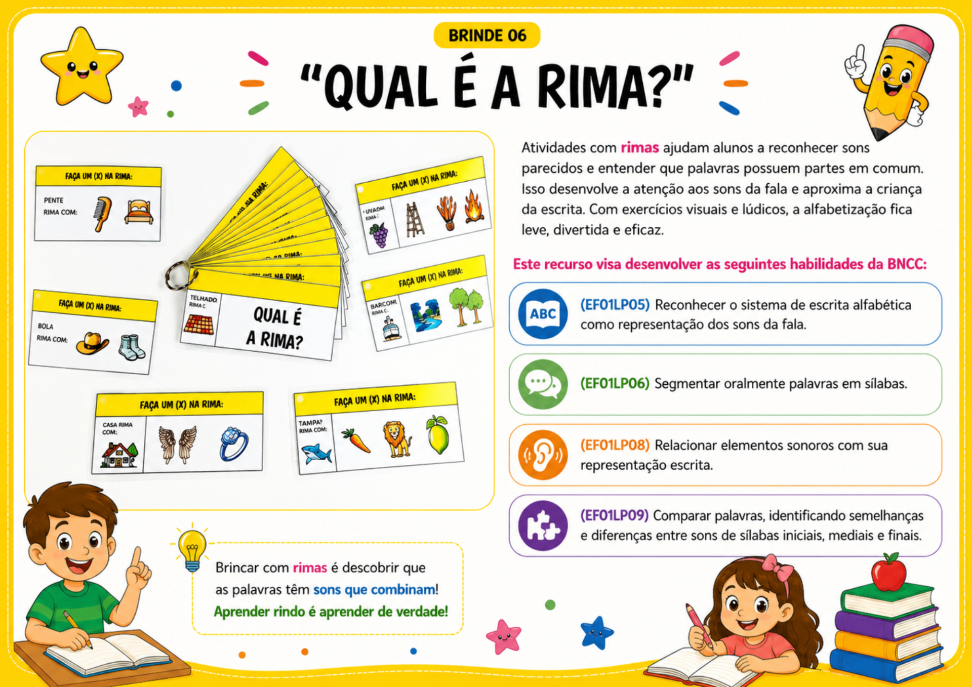 Bônus 6 Qual é a Rima
