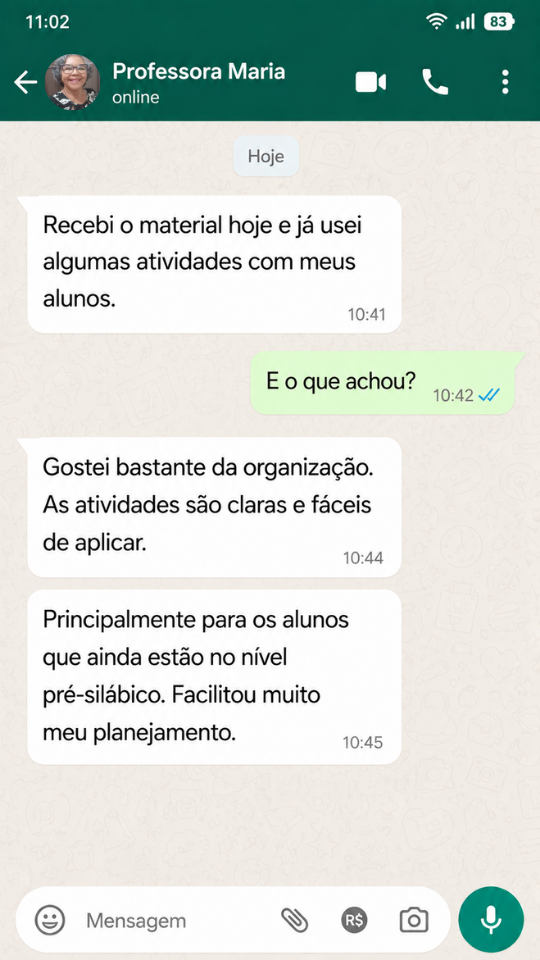 Depoimento de Professora Maria